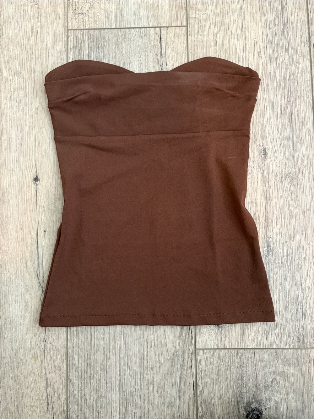 Zara Brown Strapless Camisole